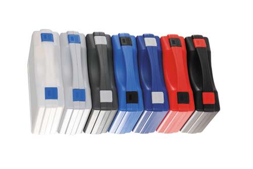 Plastkoffert K801 m/skum, sort