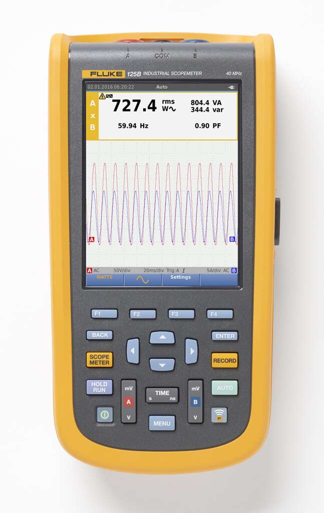 Fluke 125B/S industrielt scopemeter m/SCC120B
