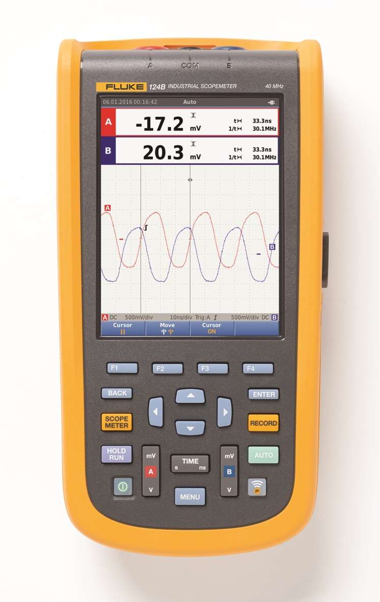 Fluke 124B/S industrielt scopemeter m/SCC120B