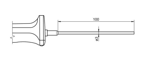Ahlborn FNA106L0100H NTC innstikksføler