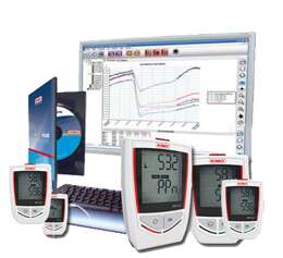 Kistock Inneklimakoffert med 5 loggere