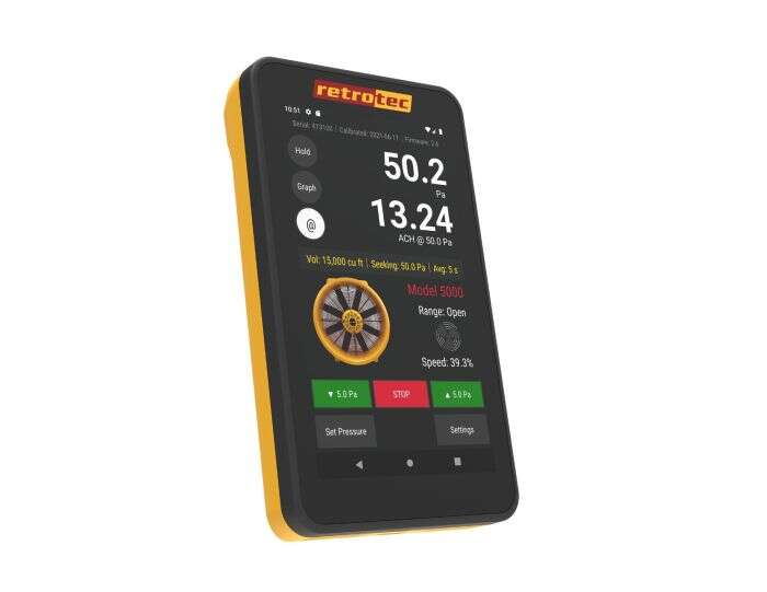 Retrotec Blower Door EU300X-E m/DM32X WiFi