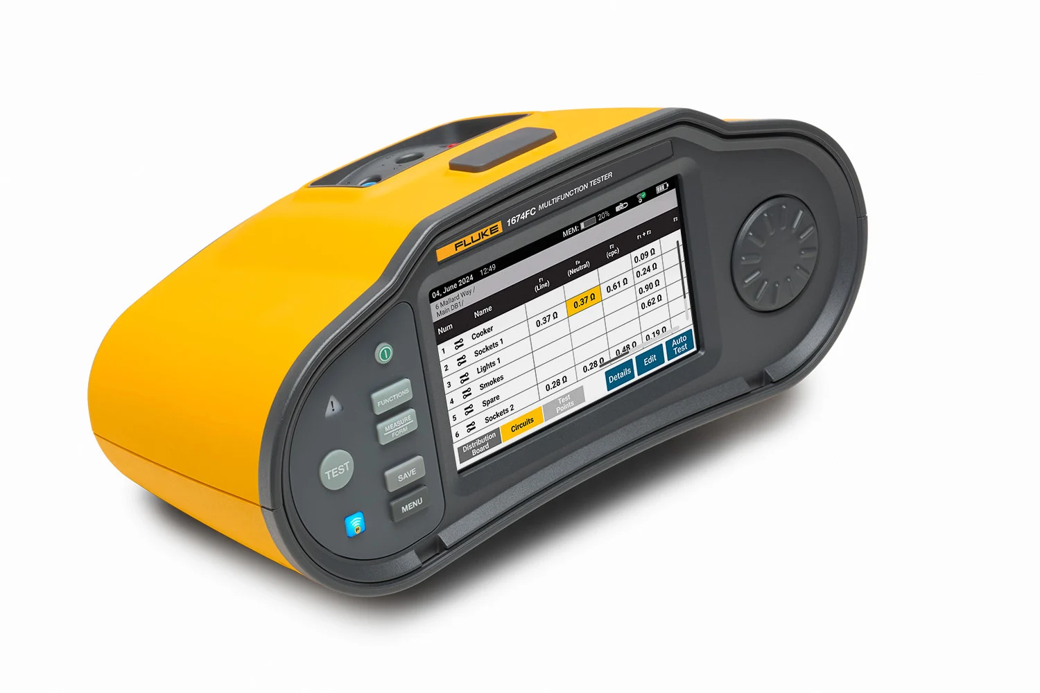 FLUKE 1672 SCH Multifunksjonell installasjonstester